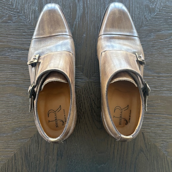 Jose Real Light Brown Buckle Shoes EU Size 43 main image 2